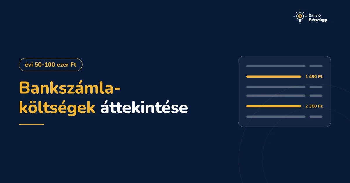 Bankszámla költségek áttekintése 2026 | Hogyan spórolj évente 50-100 ezer forintot?
