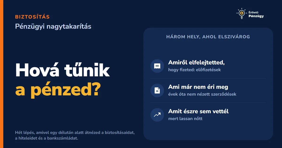 Hogyan spóroljunk? Őszi pénzügyi nagytakarítás lépésről lépésre