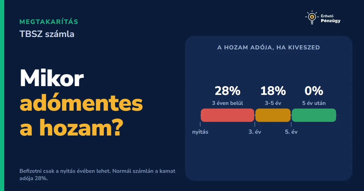 TBSZ számla: hogyan működik, mikor jár le és hogyan adózik?