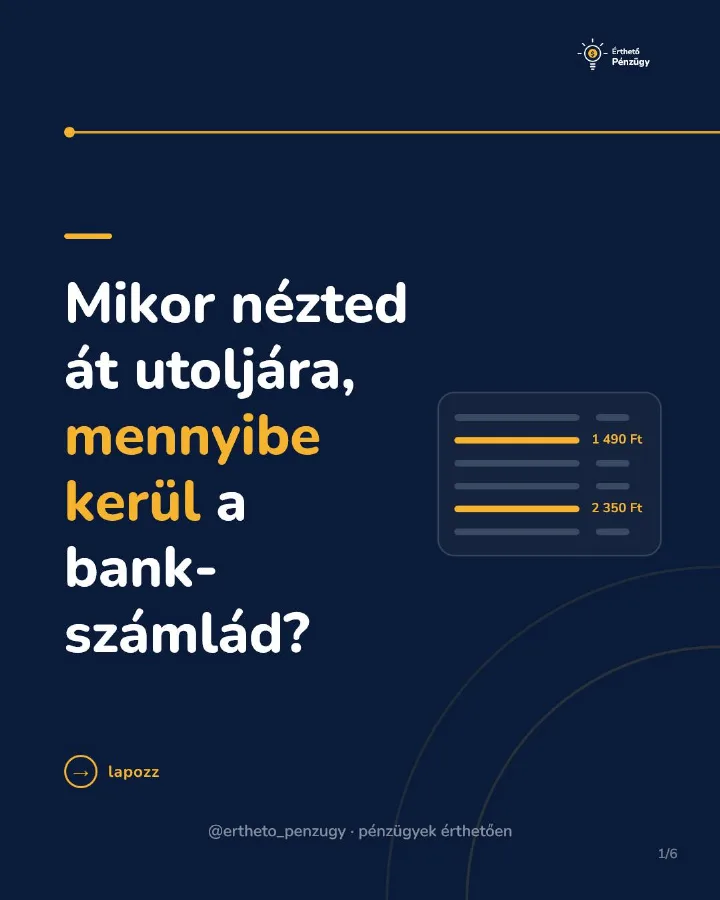 Mikor nézted át utoljára, mennyibe kerül a bankszámlád? A legtöbben évek óta ugyanazt a csomagot fizetik, pedig…